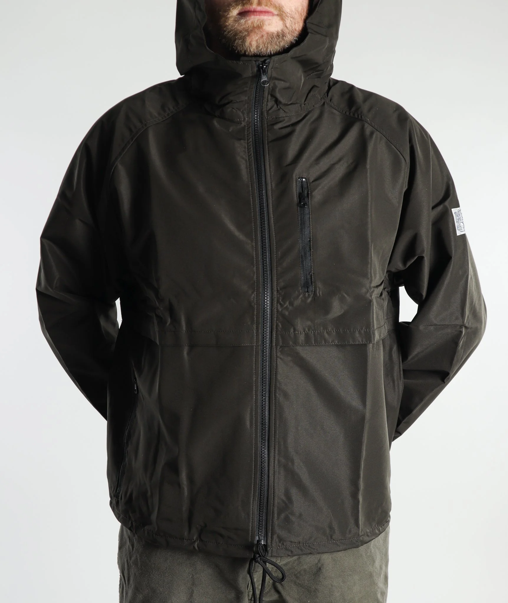 Chocolate Black MossTex Jacket - Hooded — Moss Brown & Co